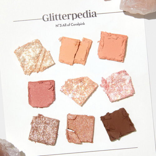 [Unleashia] Glitterpedia Eye Palette N3. All of Coralpink - Imagen 4