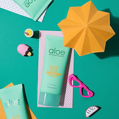 [Holika Holika] Aloe Water Proof Sun Cream (SPF 50+ PA++++) - Imagen 3