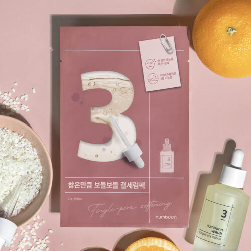 [Numbuzin] No. 3 Tingle Pore Softening Mascarilla de Tela - Imagen 4