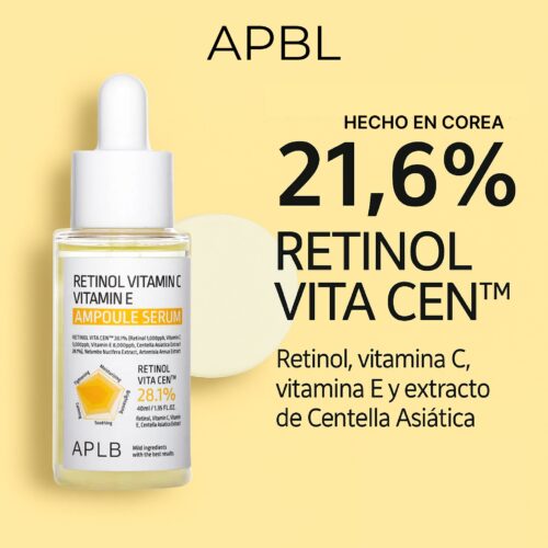 [APLB] Retinol Vitamin C Vitamin E Ampoule Serum 40ml - Imagen 5