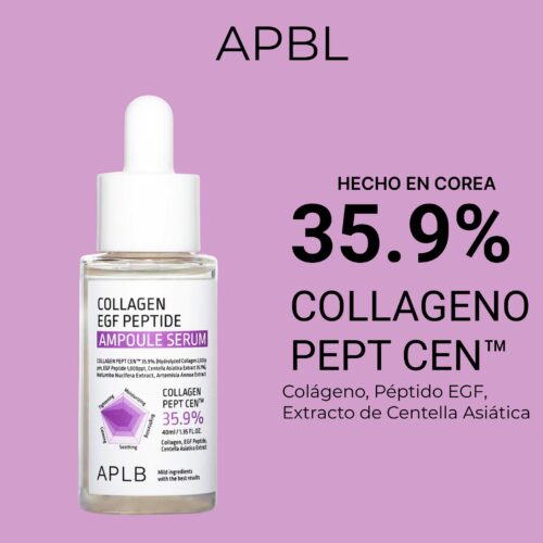 [APLB] Collagen EGF Peptide Ampoule Serum 40ml - Imagen 3