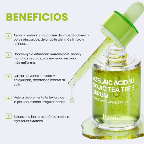 [Purito] Azelaic Acid 10 Kojic Tea Tree Serum 30ml - Imagen 3