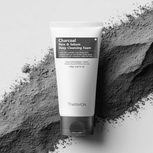 [Thelavicos] Charcoal Pore Sebum Deep Cleansing Foam Double Set 150ml+150ml - Imagen 5