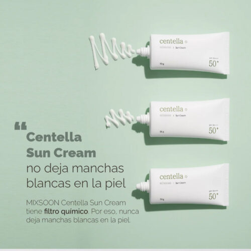 [Mixsoon] Centella Sun Cream SPF 50+ PA++++ 50 g - Imagen 5