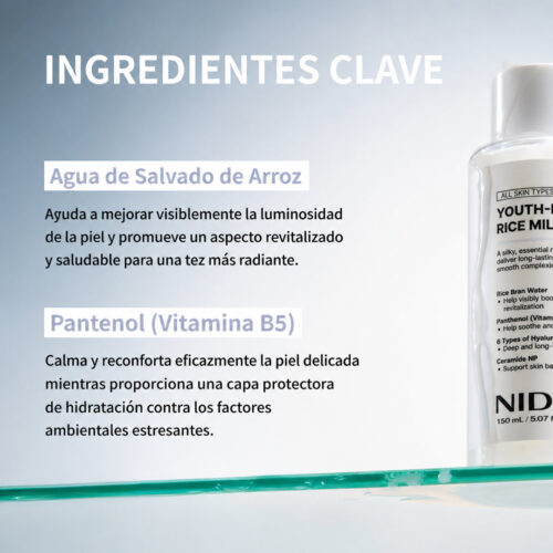 [NIDA] Youth-Boosting Rice Milky Toner 150 ml - Imagen 5