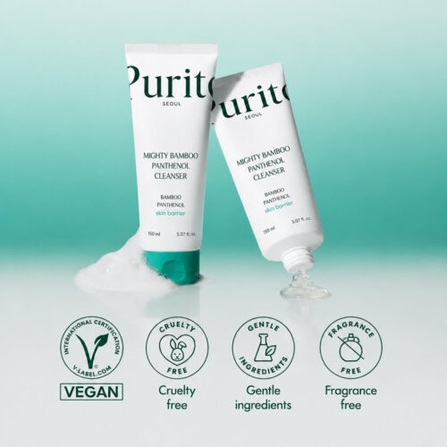 [Purito] Mighty Bamboo Panthenol Cleanser 150ml - Imagen 4
